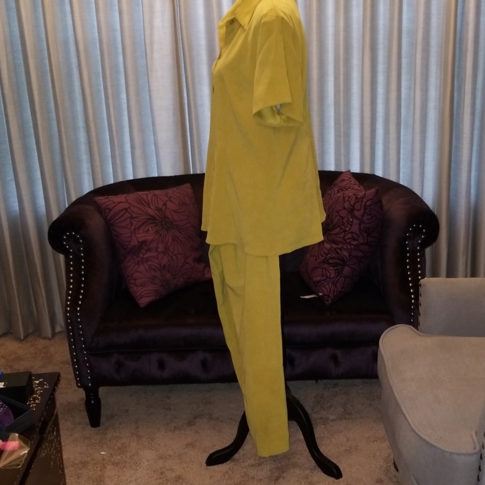 Ashley Stewart 3 Piece Pants and Skirt Set. Skirt is FREE! - Picture 3 of 8